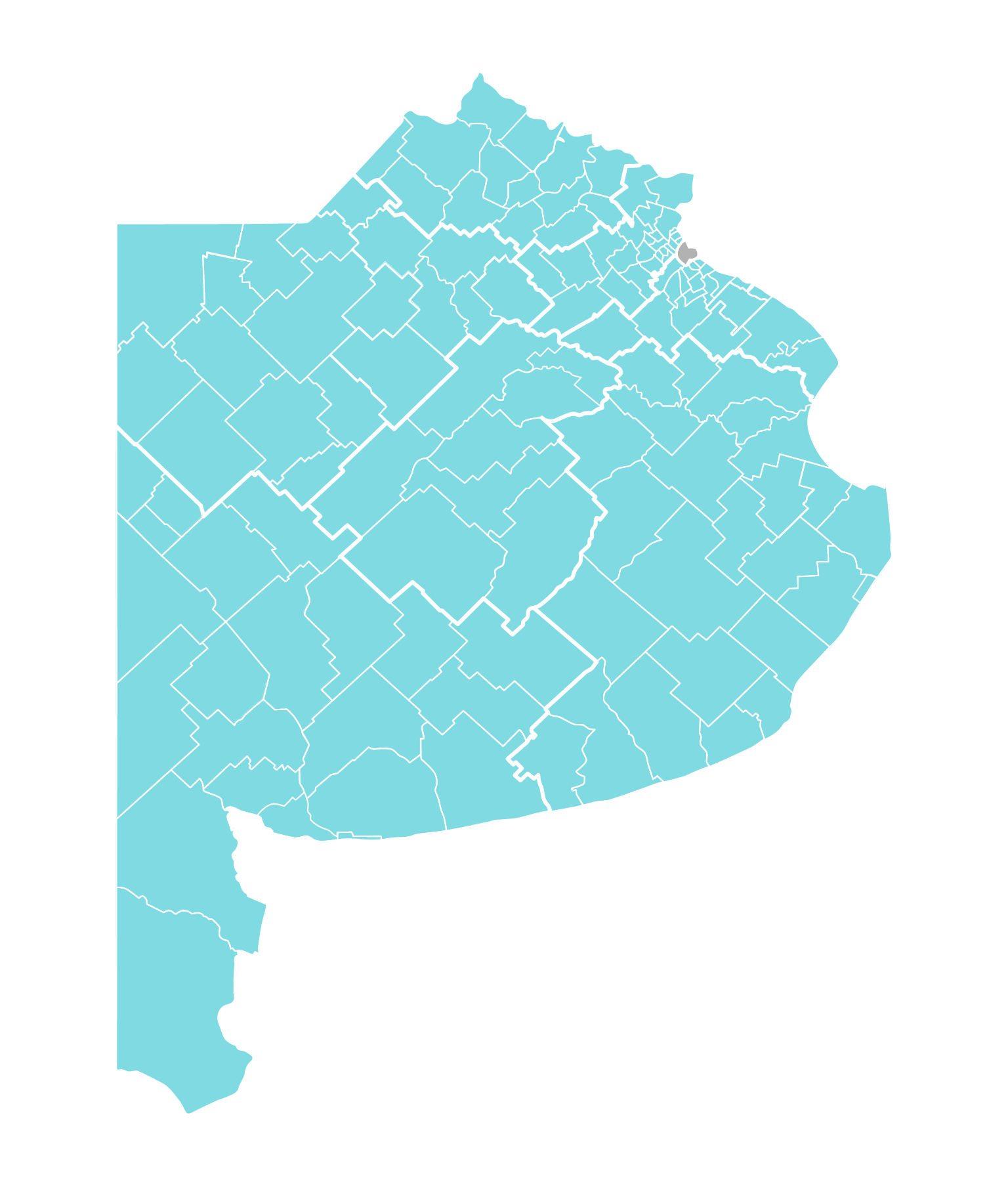 Mapa de la provincia de Buenos Aires